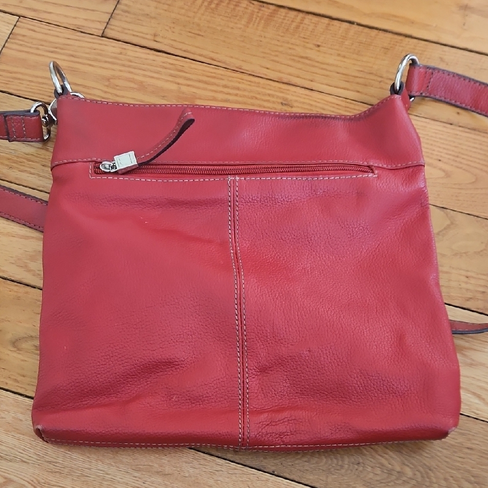 Red Leather Crossbody Bag